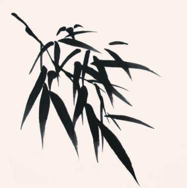 画竹子不会画俯式叶？老艺术家教你，简单易学，学会几分钟一幅画