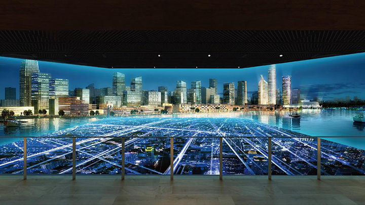 智慧展厅中城市规划沙盘案例分享