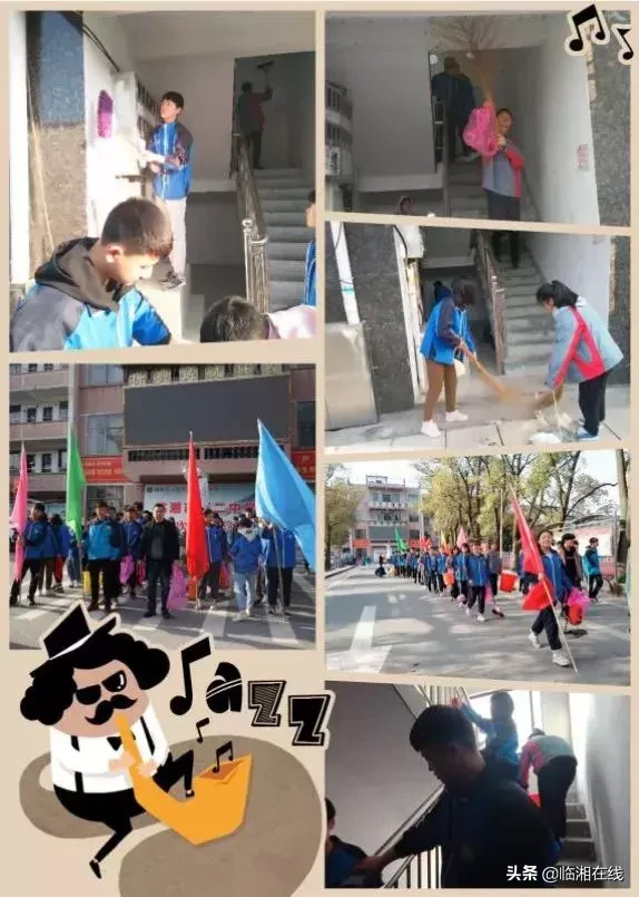 临湘二中学子们以他为榜样，青春志愿勇担当！