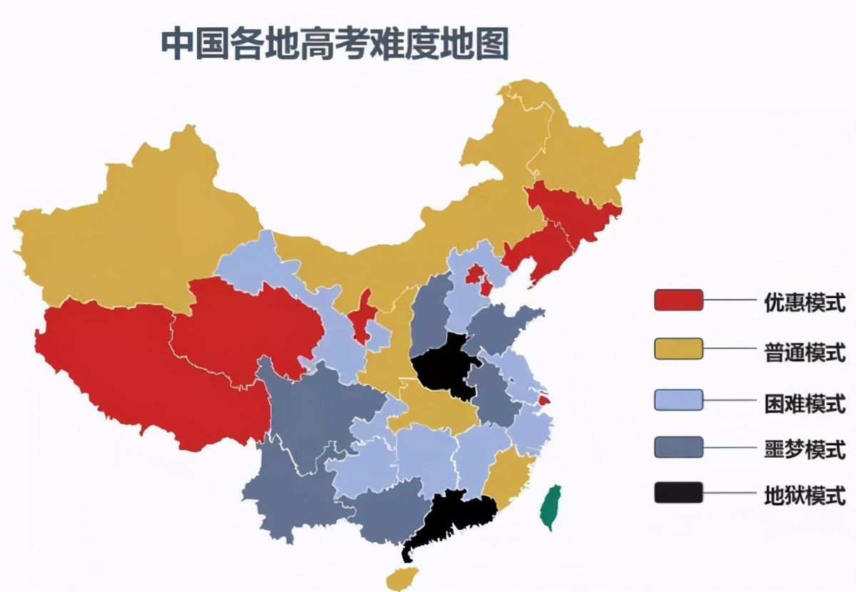 2021高考总结，各省市“高考难度排名”出炉，前3强均为高考大省