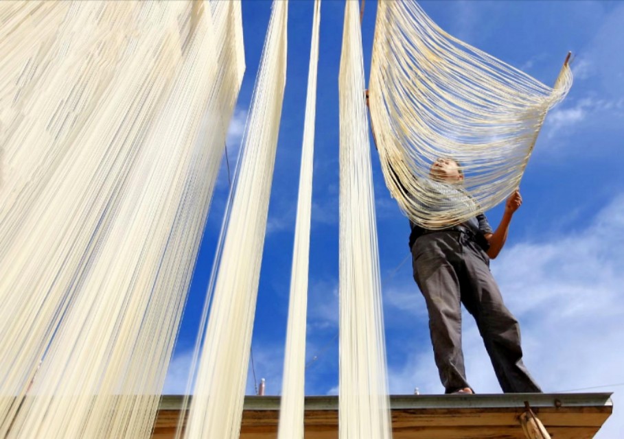 世上有种美,叫晒挂面