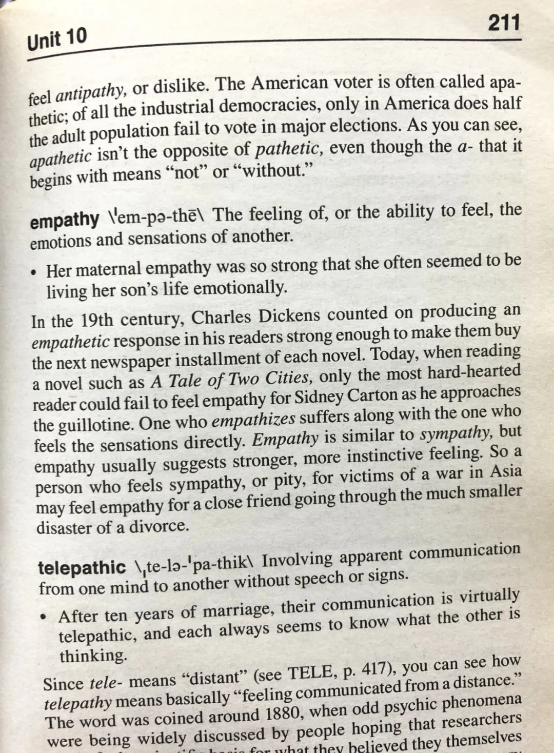 每日单词:empathy