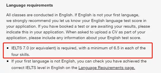 2021年世界顶级名校最新语言成绩要求