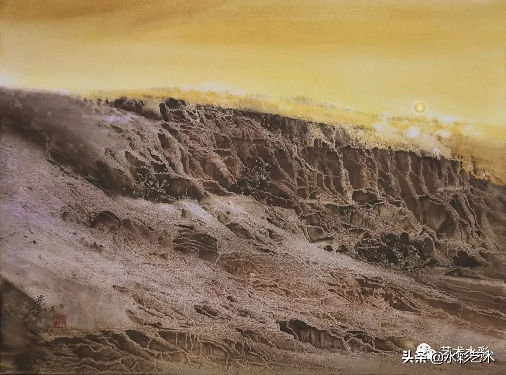 世界杯伊朗玫瑰水彩画(中国•国际水彩画家联盟 国际水彩画友联展④精选版)