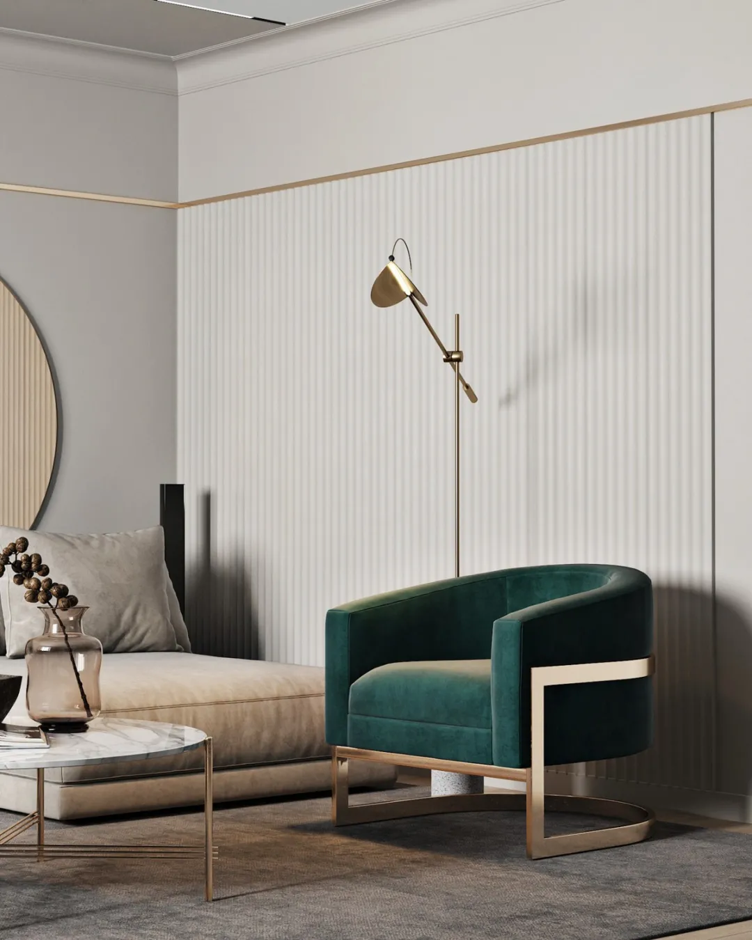 简约轻奢风，呈现简单而奢华的都市风情