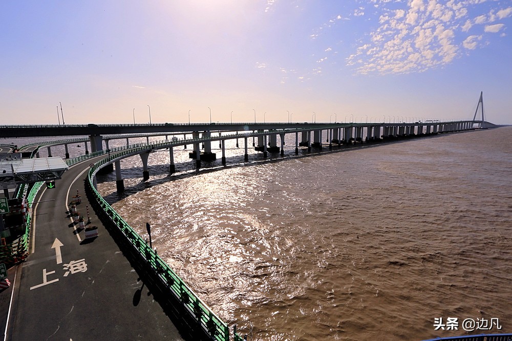 杭州灣跨海大橋,橋上俯瞰杭州灣別有一番風景