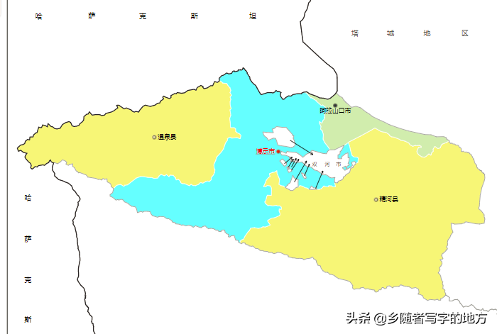 新疆行政区划图（新疆各地区最新最全行政区划图）