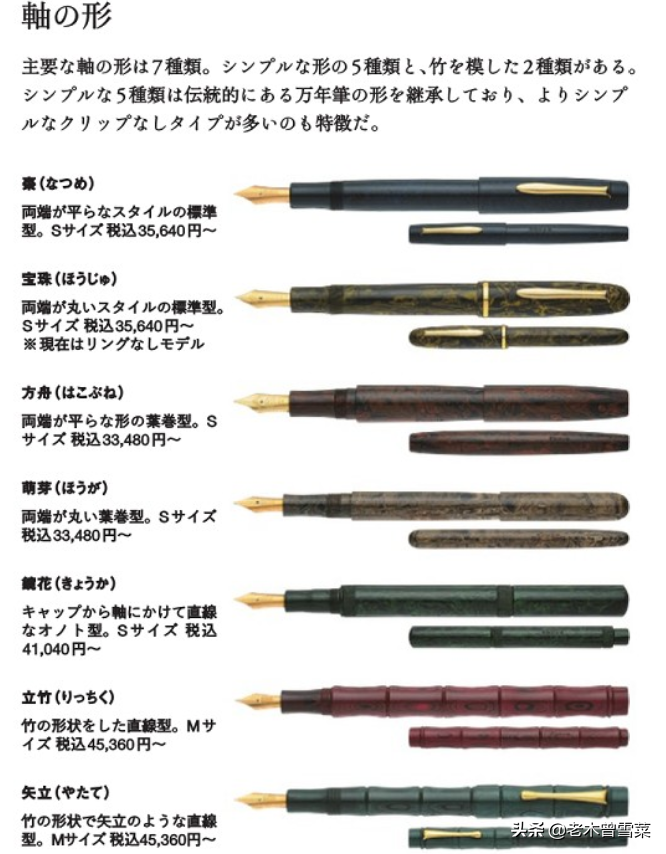 趣味文具箱：日本万年笔的巅峰作品--顶级品牌钢笔介绍~（下）