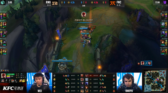 LOL-S11小组赛：Cryin妖姬致命失误痛失好局，FNC逆风翻盘复仇RNG