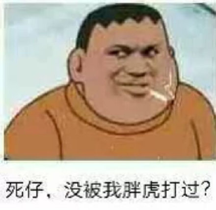 胖虎表情包合集｜我是你的双马尾小宝贝吗？