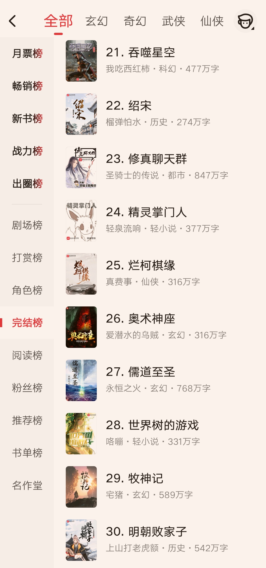 30本热门完结小说一网打尽，你还怕书荒的时候没书可看吗？