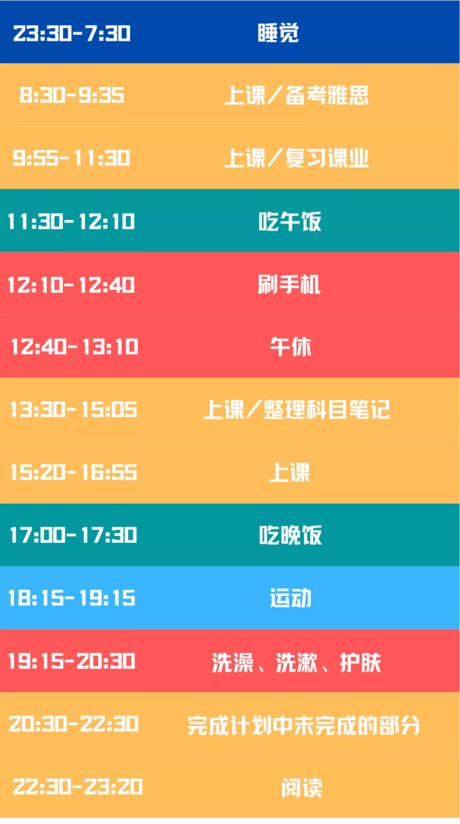 “双一流”学霸作息时间表火了，每个小时都安排满满！网友：活该人家优秀！