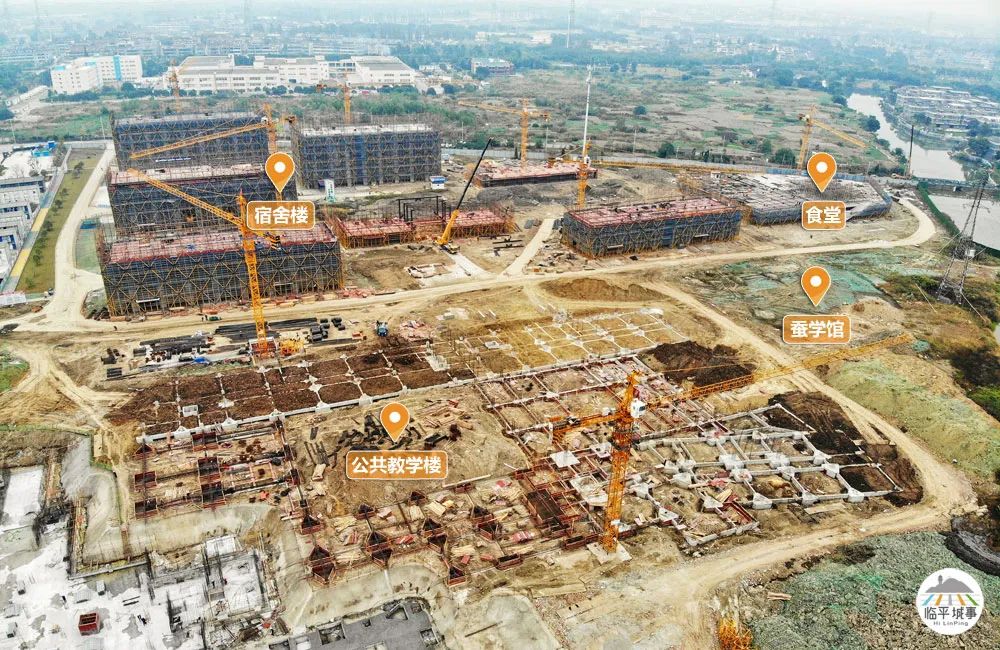 2022年5月建成！临平首个大学校园全力建设中，模样初显
