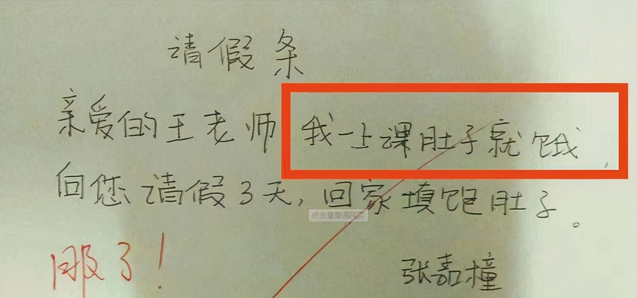 学生请假条范文图片(初中生的请假条火了) - 赤虎壹号