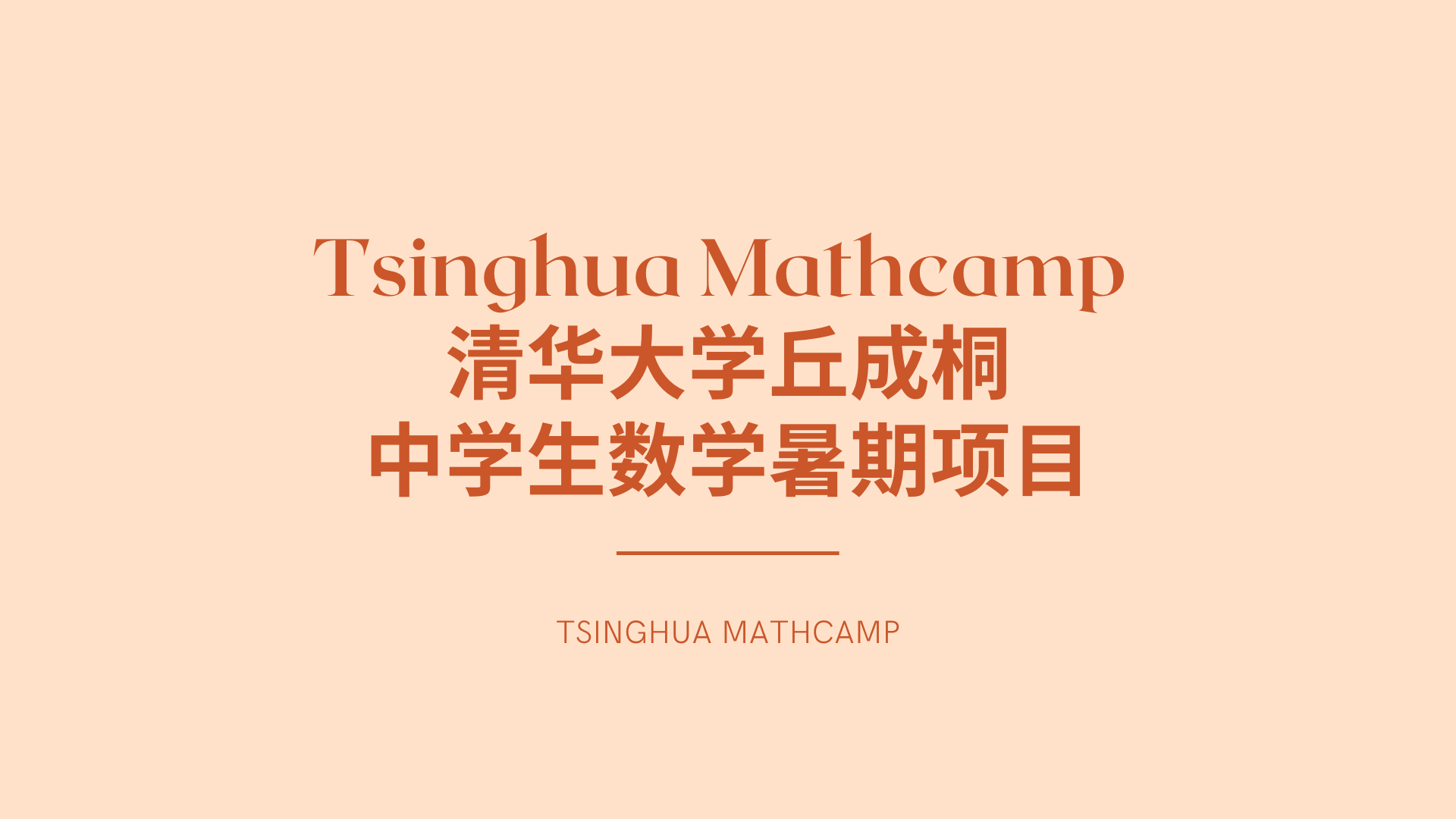 清华大学暑期学校2017招生简章（夏校）