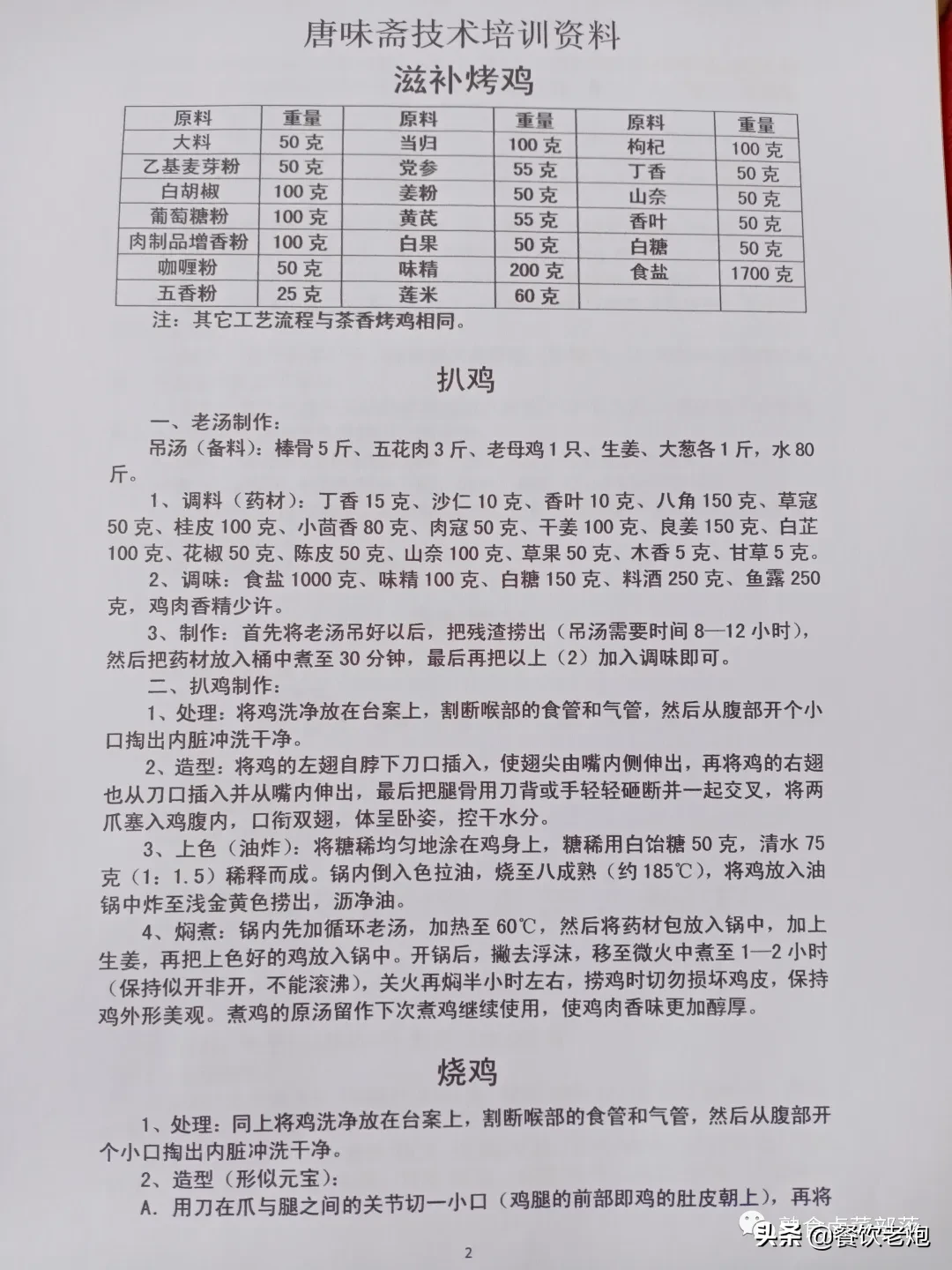 唐味斋（熟食、卤菜、凉菜）系列技术培训资料，老炮给粉丝的福利
