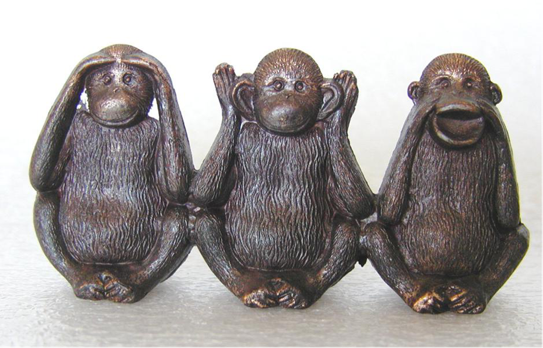 在很多时候,还会出现第四只猴子,后者说三不猴实际上就是四不猴