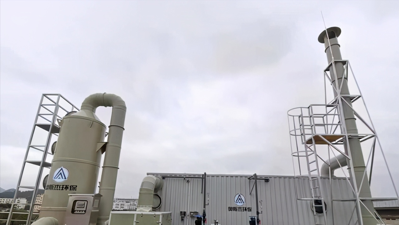 奥斯杰生物除臭工艺流程产品解析废气臭气处理环保设备喷淋塔