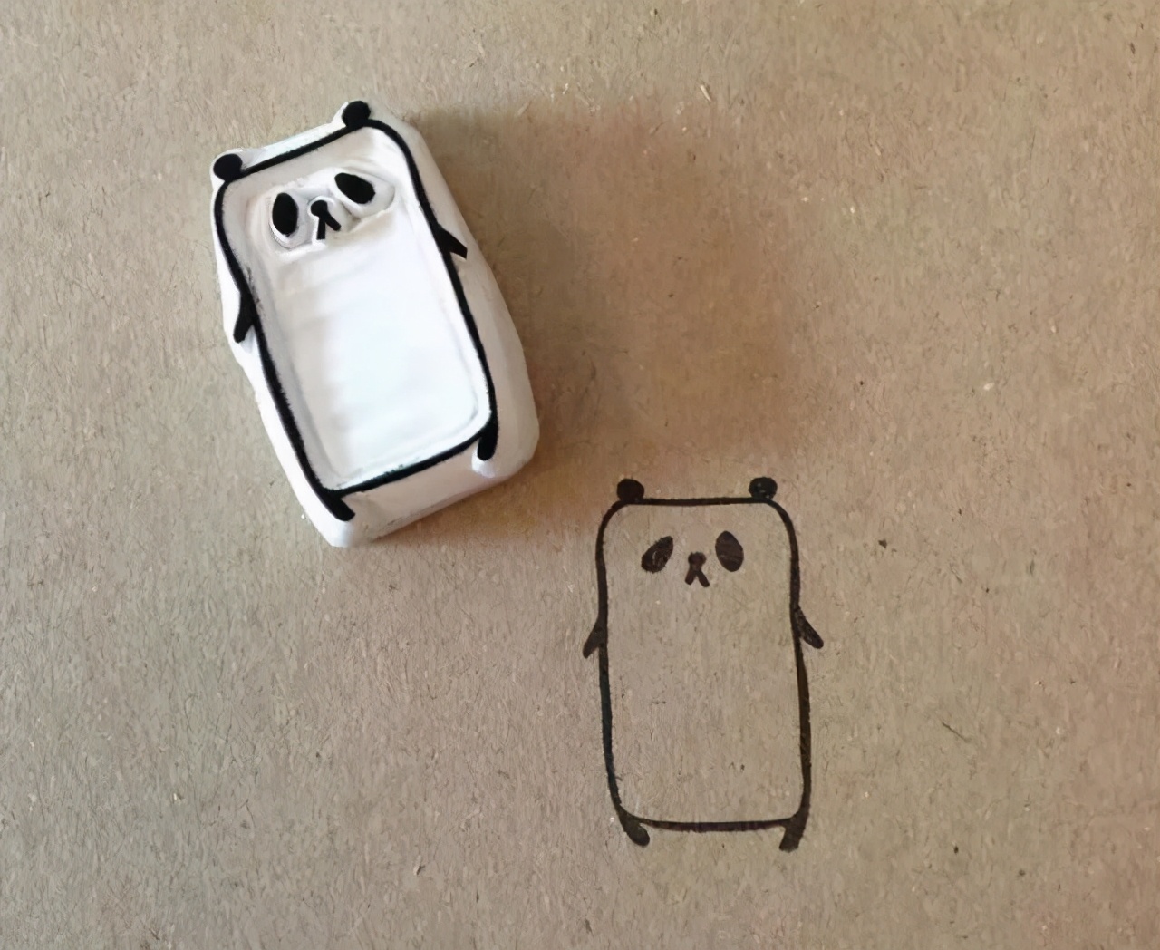 几毛钱的橡皮,可以这么玩,刻几刀拿来做印章画,美翻了!附教程