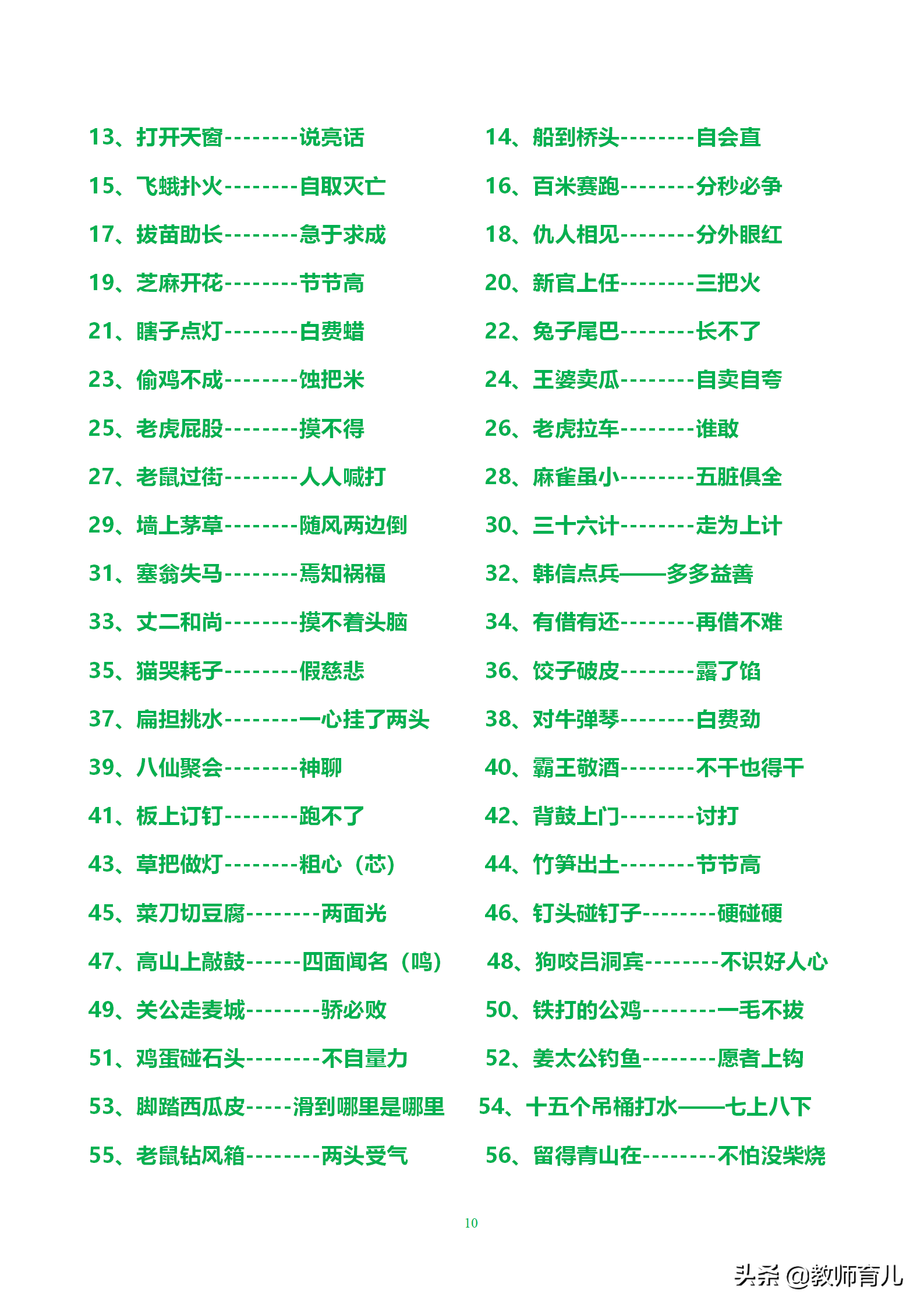 28类名句+谚语+歇后语+对子歌，孩子抄录下来，写作时不怕没话说