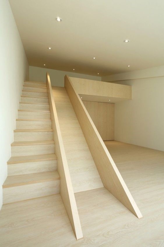 兒童空間設計有條件客廳造個2㎡抬高兒童區，裝個移動滑梯，家里當做遊樂場