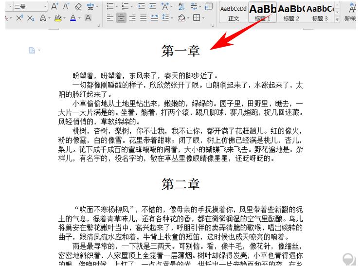 word文字怎么调整成一页(文字技巧—Word文档里每一章节都另起一页的方法)