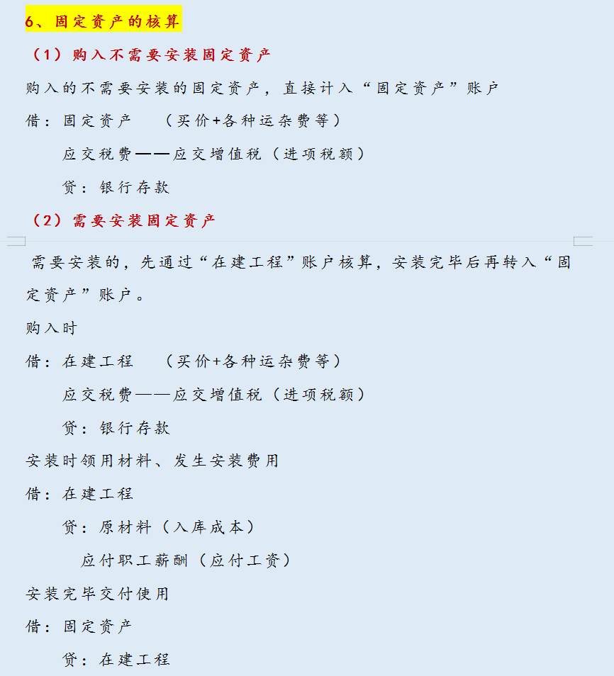 财务人员值得收藏，财务会计业务核算方式，请收好