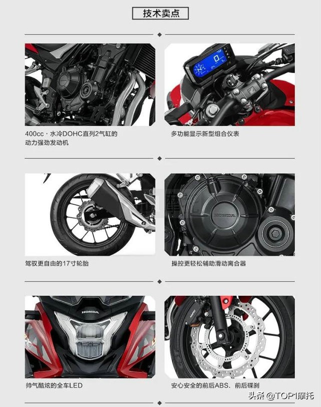 同平台价格相差3700 本田CB400X和CB400F怎么选？