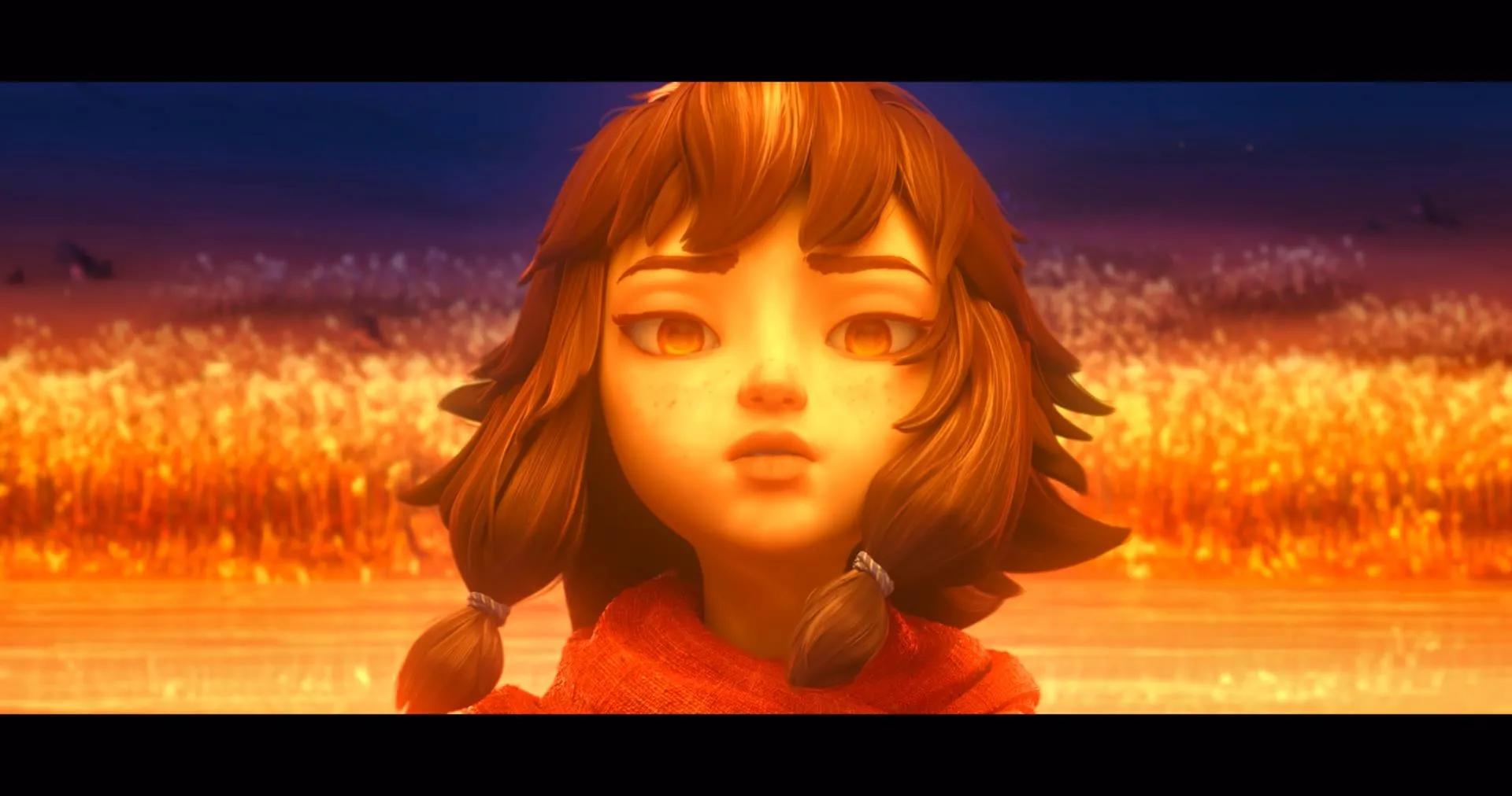 九尾和小九是红色.姜子牙的电影中一直存在颜色的代偿表现.