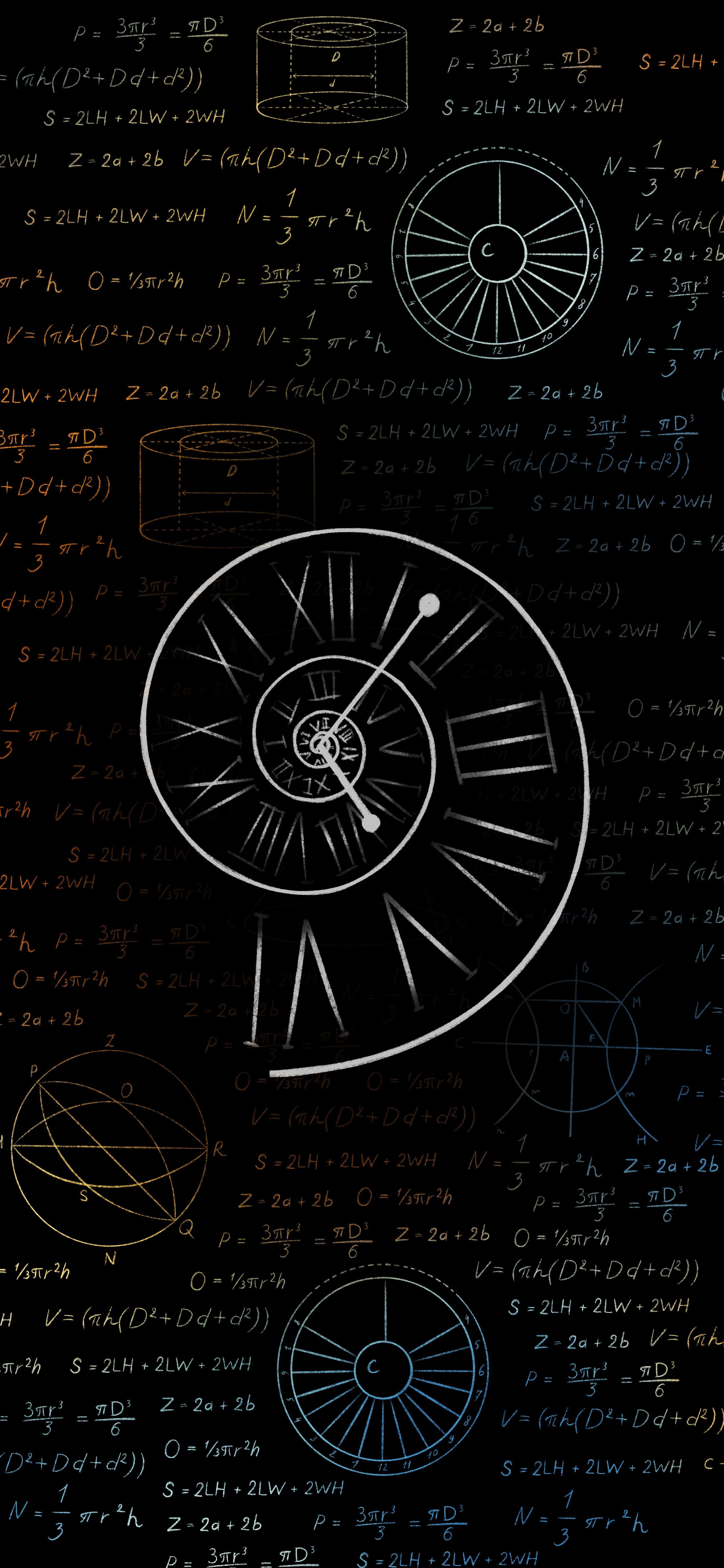 壁纸｜适合夜间模式的“科学公式”壁纸