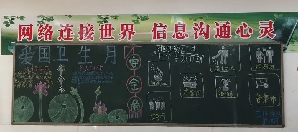 鞏固疫情防控成果,河口縣中小學開展了愛國衛生黑板報,手抄報活動