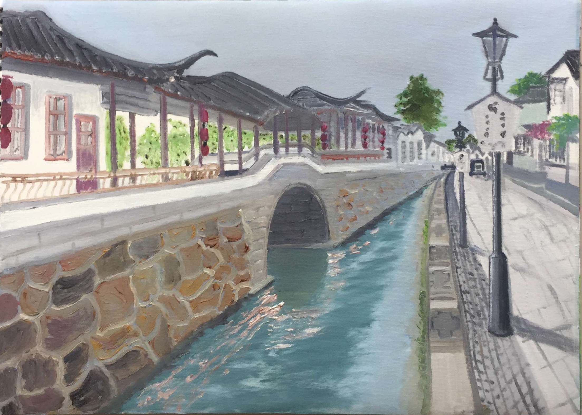 67岁实现儿时梦-常熟老年大学油画班首次开展