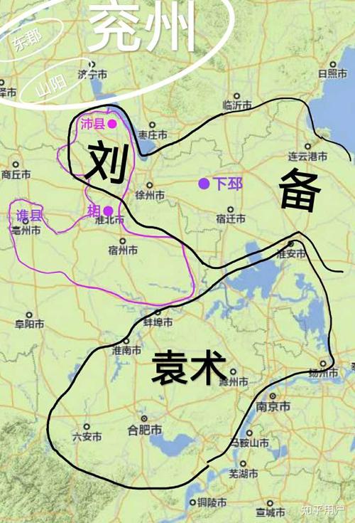 陶谦治下的徐州有6郡50县,但这并非全部由陶谦实际控制.