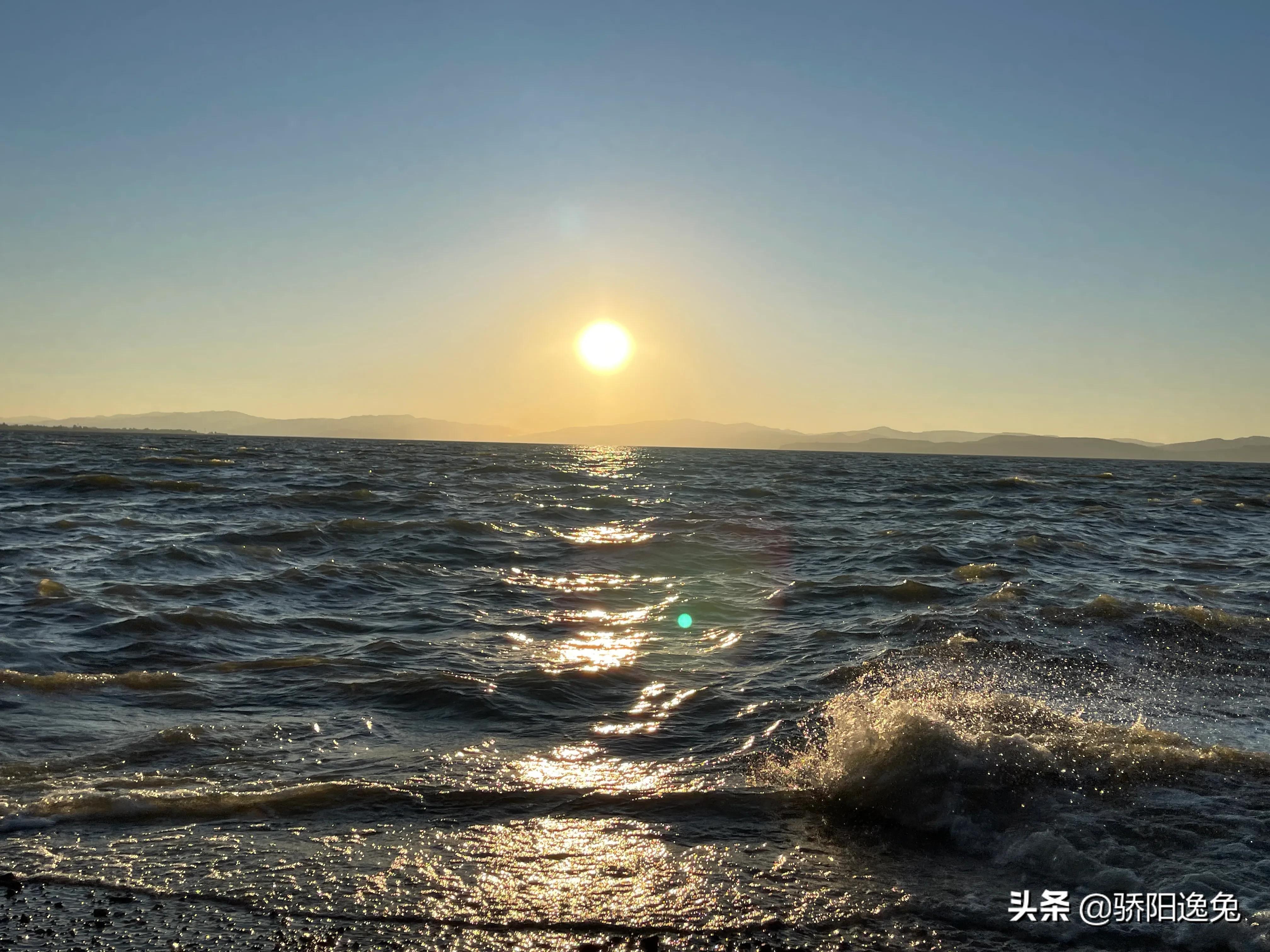 浣溪沙.海边醉斜阳