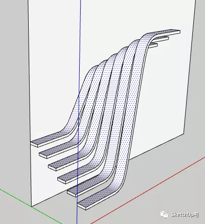 SU建模教程·骚断腿的曲线楼梯