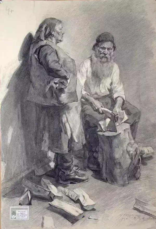 列宾美术学院素描作品，带你走进那个世界，对美另类的诠释