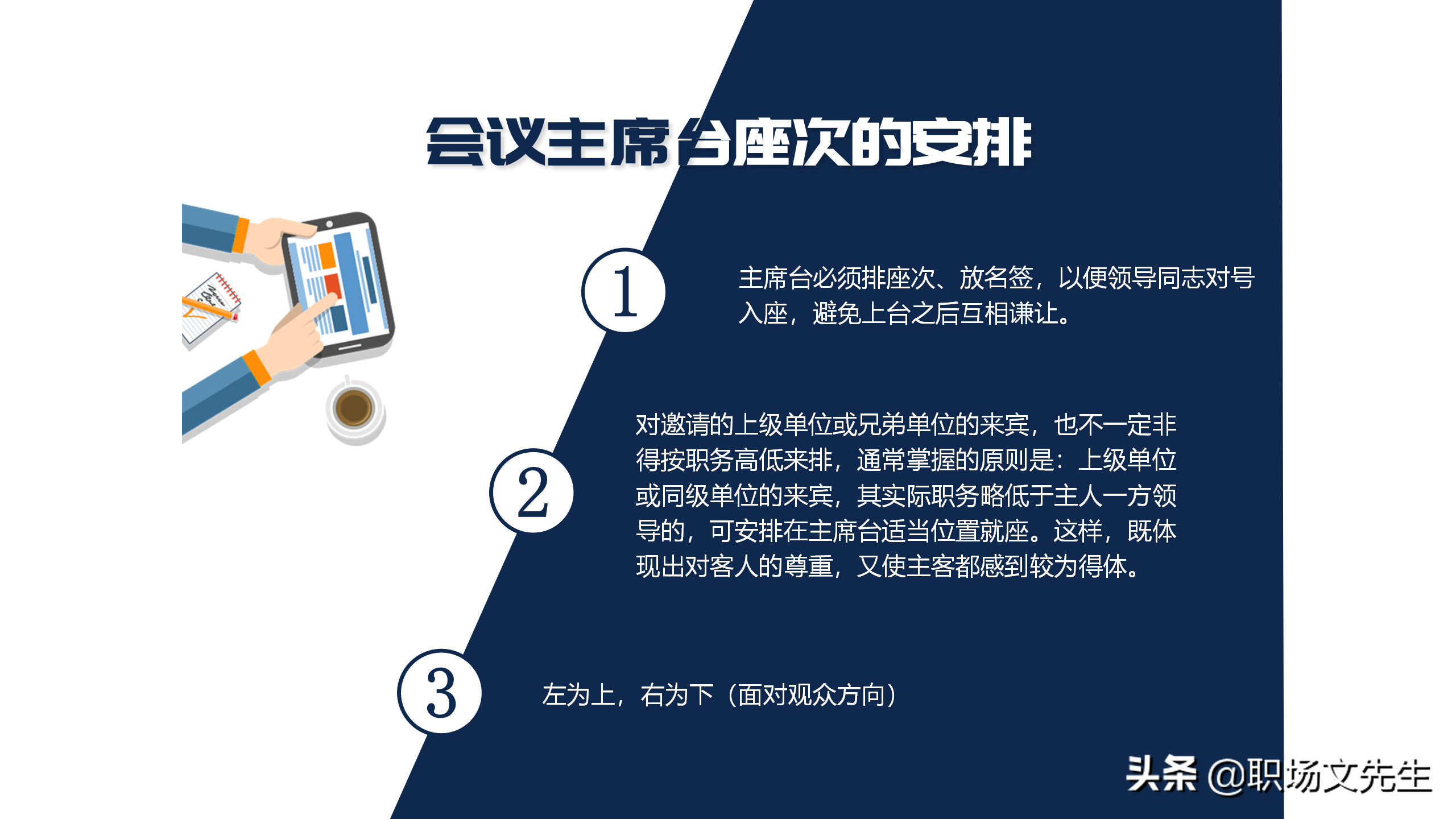 會議中如何安排座次,會議座次禮儀培訓課件,排列座次時五大技巧