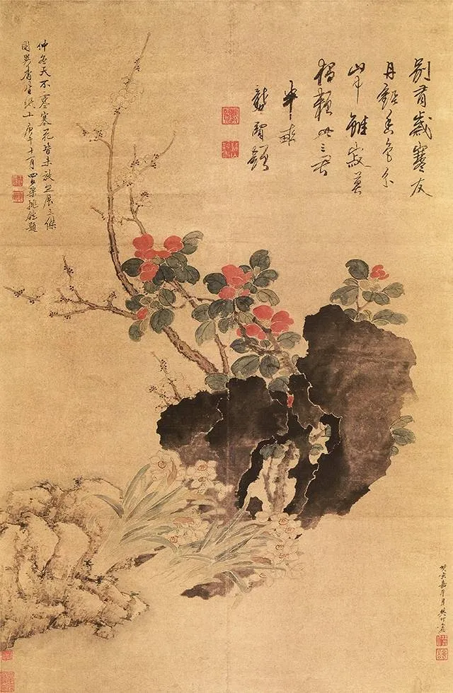 诗如画，画中花，国画水仙，太美啦