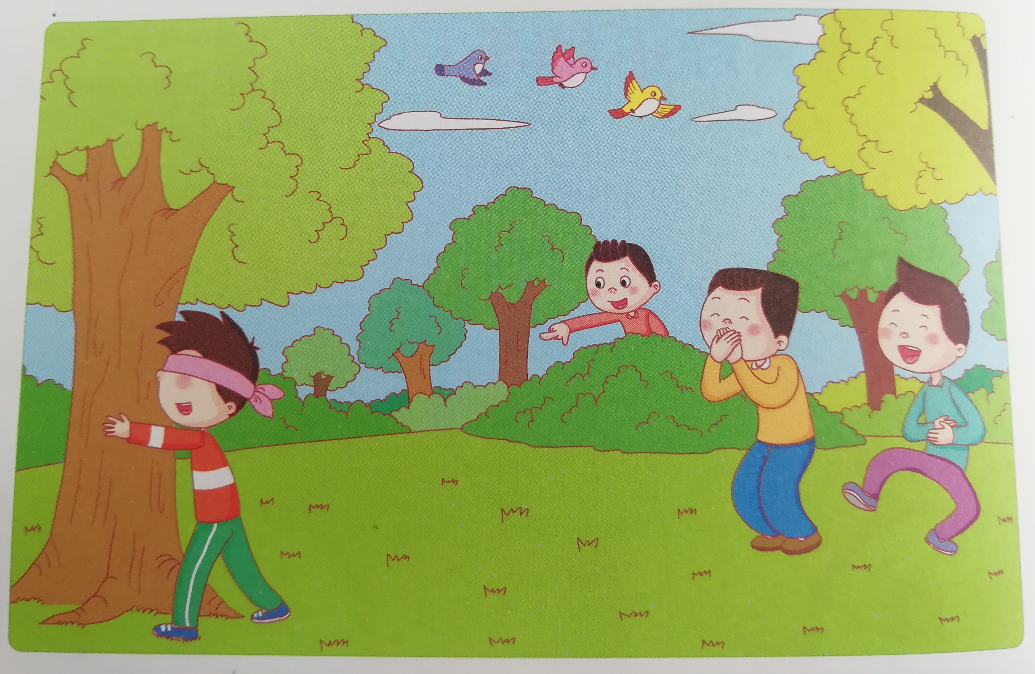 "五步写话法"看图写话系列课程(三):捉迷藏