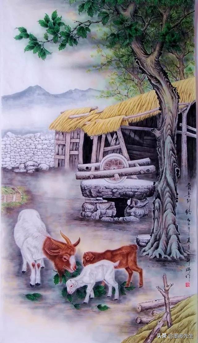精选100幅画羊美图供大家学习收藏