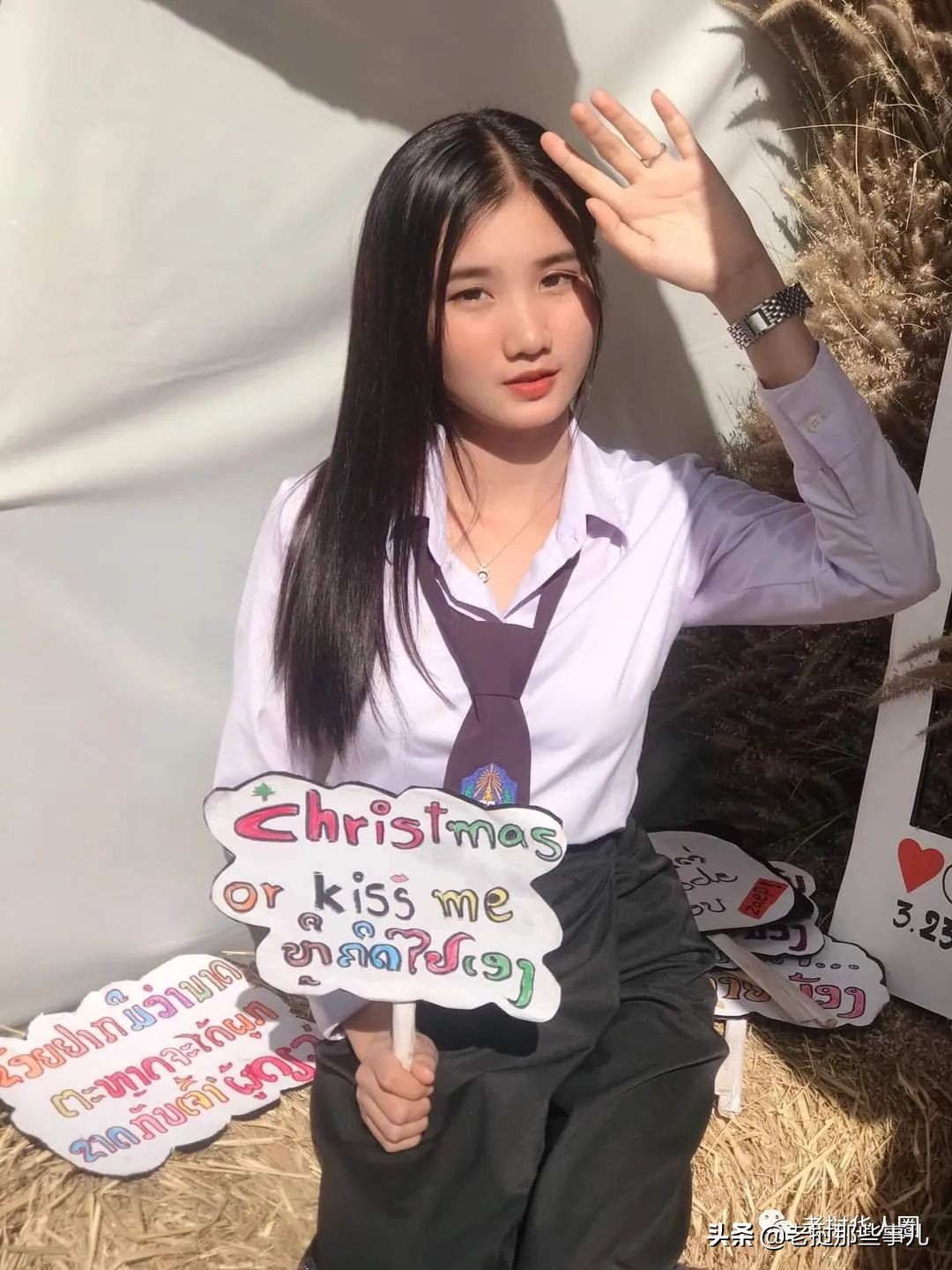 我要去老挝留学！老挝国立大学小姐姐们....太好看了