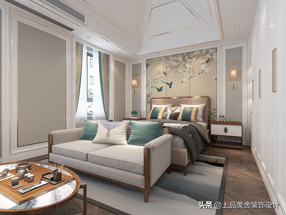 济南夫妇晒540㎡豪宅，将流行新中式融入轻奢调，进门就被惊艳到