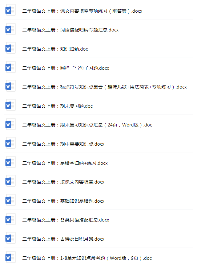 二年级上册语文同音字、形近字、多音字复习，建议收藏
