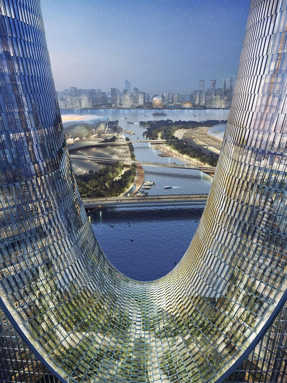 杭州在建中的第一高楼最新实景照,预计2022年竣工