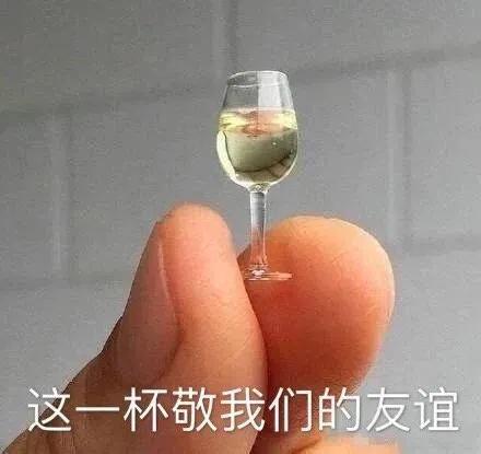 表情包：这一杯敬我们的友谊