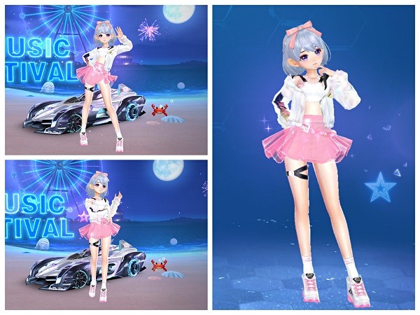 原头搭配火线精英服饰原头搭配粉黛服饰原装搭配3周年守护发饰原装