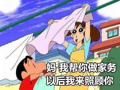 蜡笔小新母亲节表情包妈妈，你是我心中最美的女神