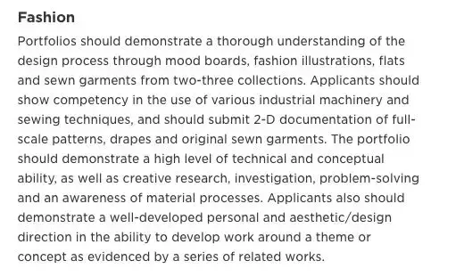 全球顶级服装院校Deadline&作品集格式一览