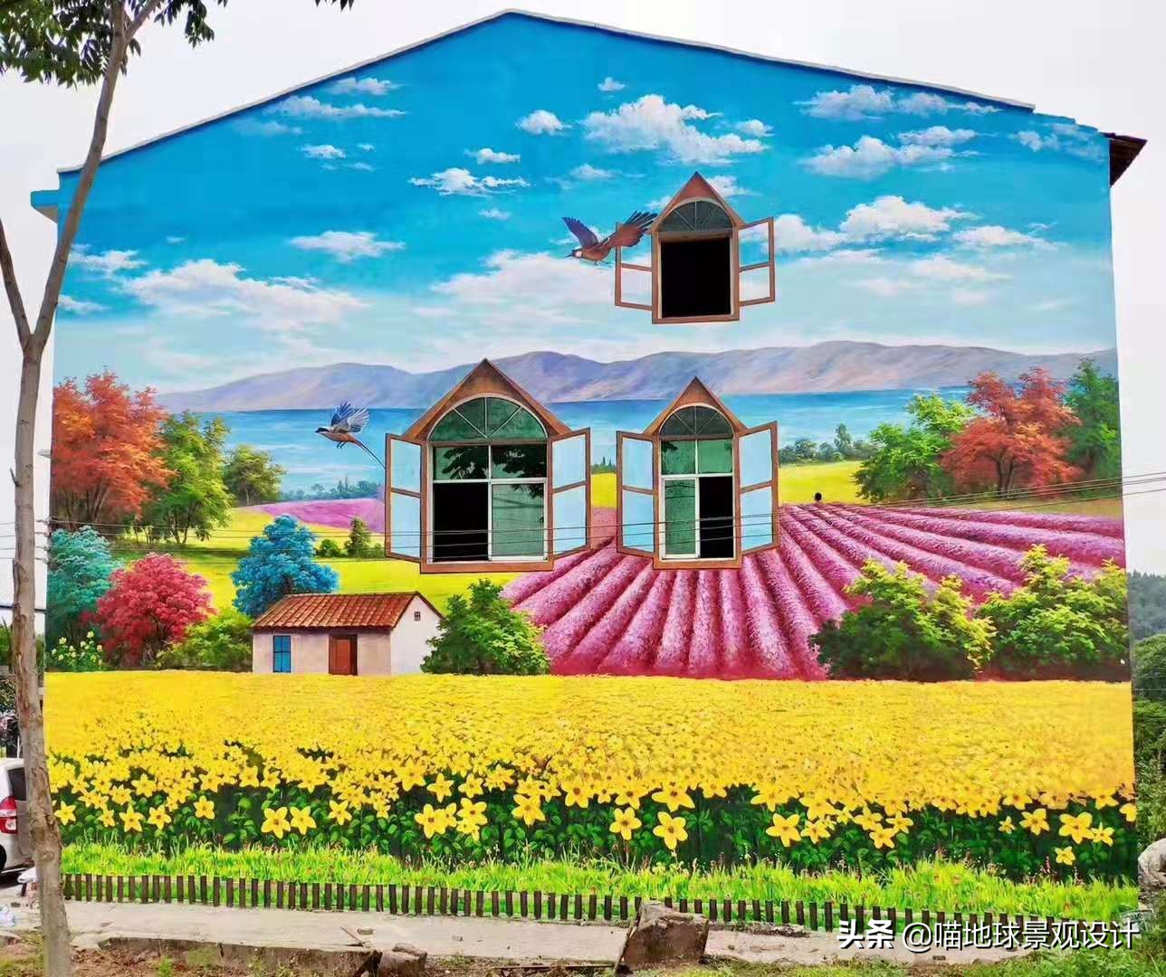 美丽乡村创意文化墙绘设计