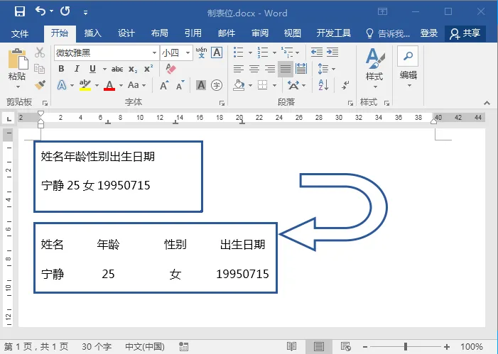 Word制表位如何设置(word的制表位怎么设置)